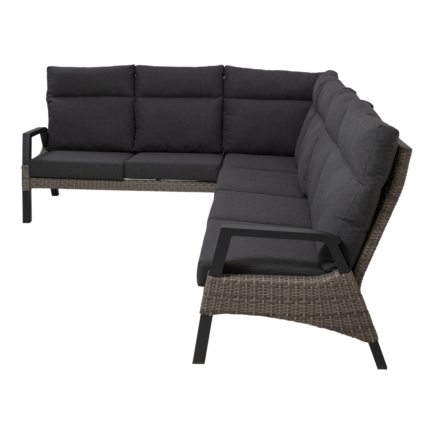 Lounge hoekset Treviso | Grijs Wicker