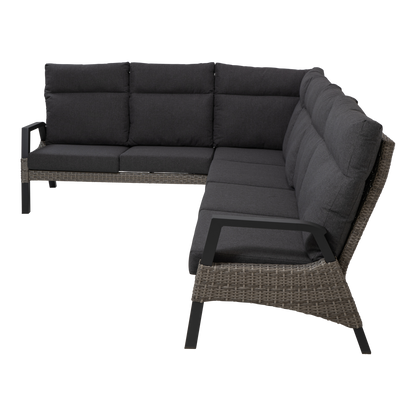 Lounge hoekset Treviso | Grijs Wicker