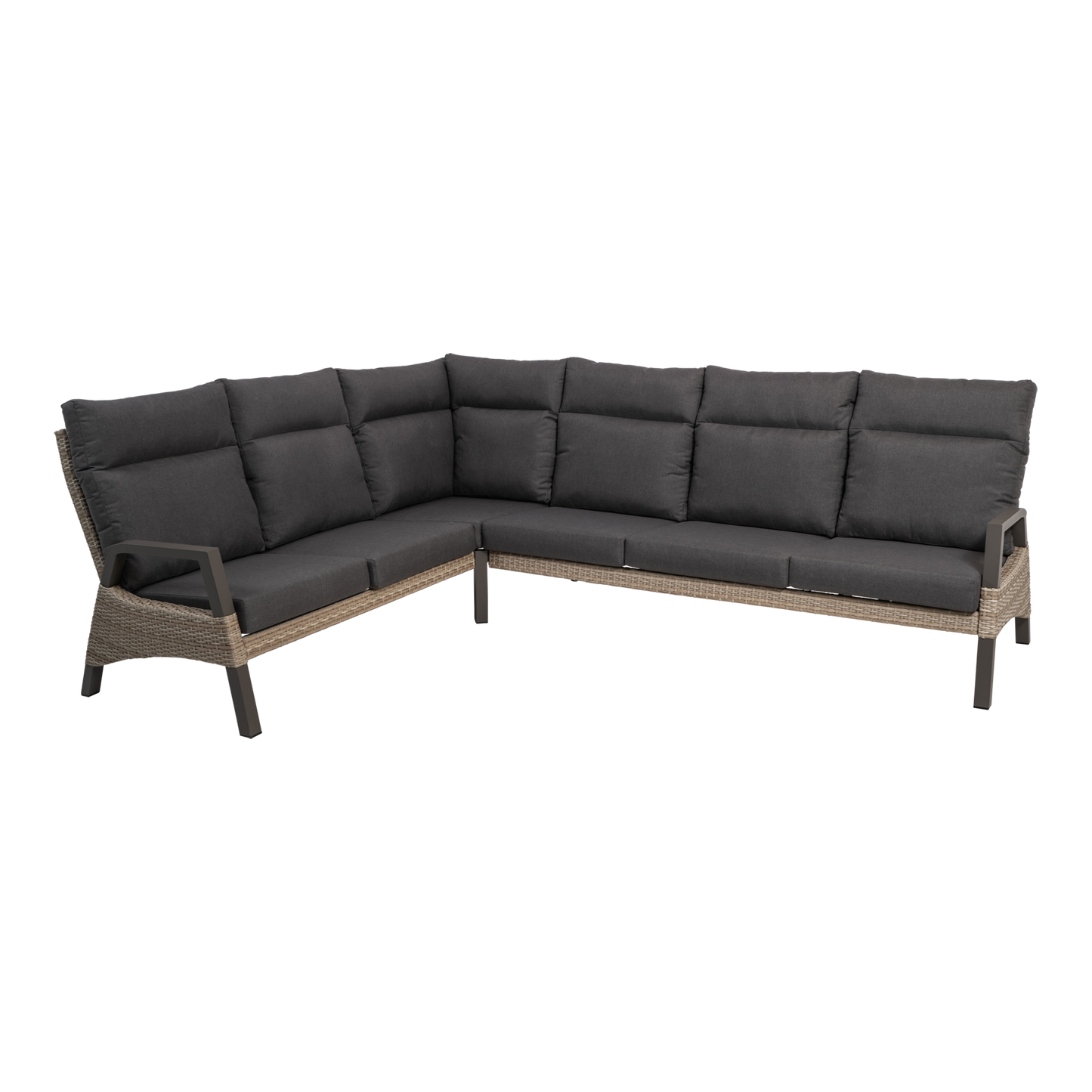 Lounge hoekset Treviso | Taupe Wicker