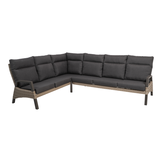 Lounge hoekset Treviso | Taupe Wicker