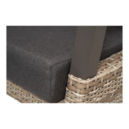 Lounge hoekset Treviso | Taupe Wicker