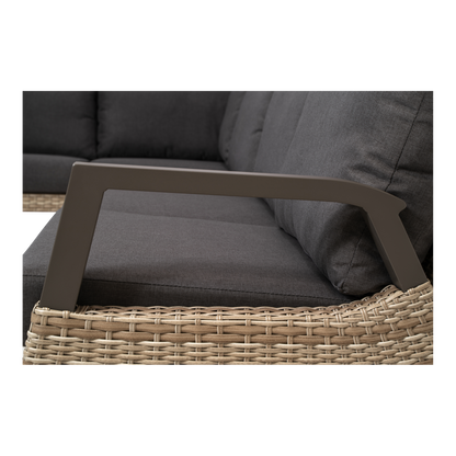 Lounge hoekset Treviso | Taupe Wicker