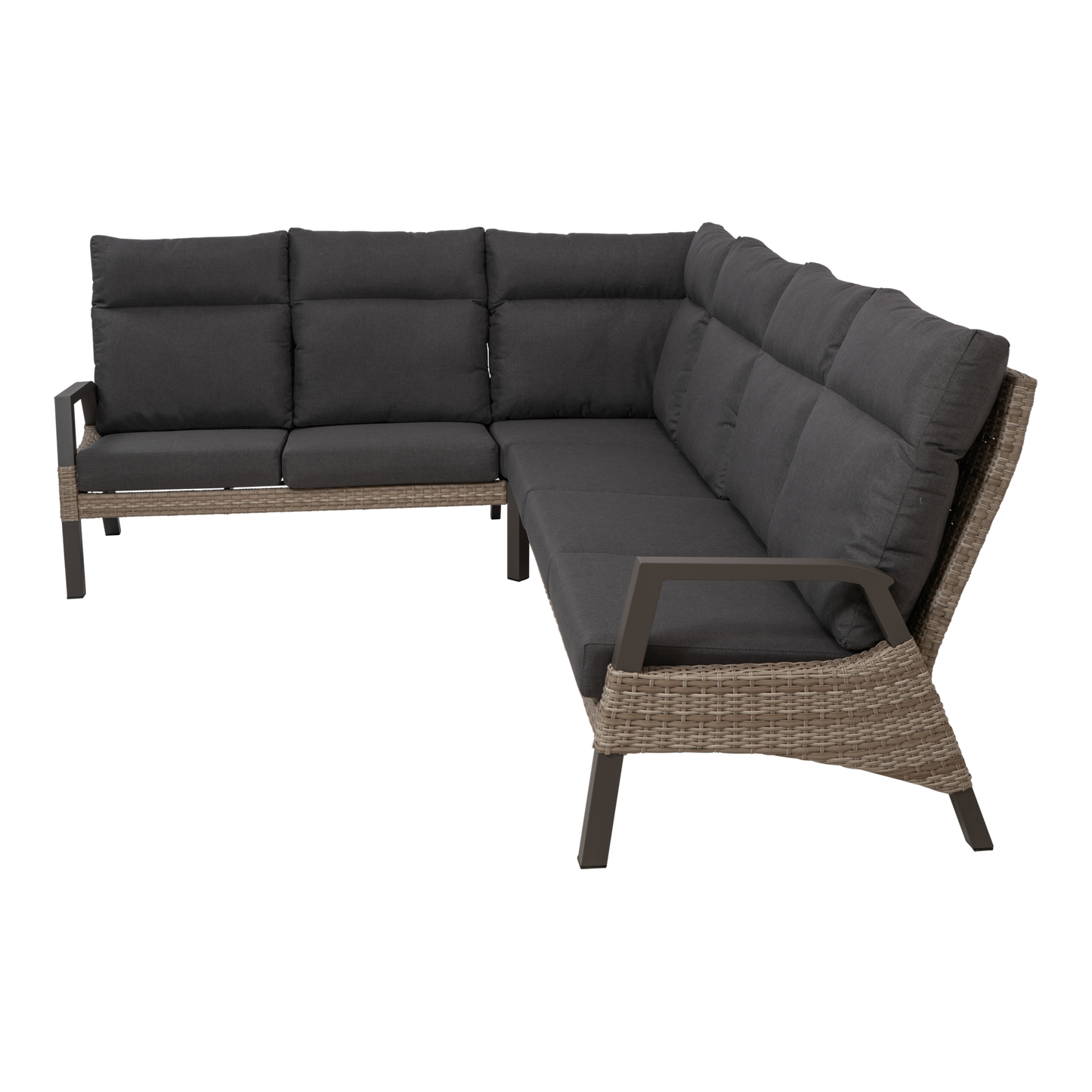 Lounge hoekset Treviso | Taupe Wicker