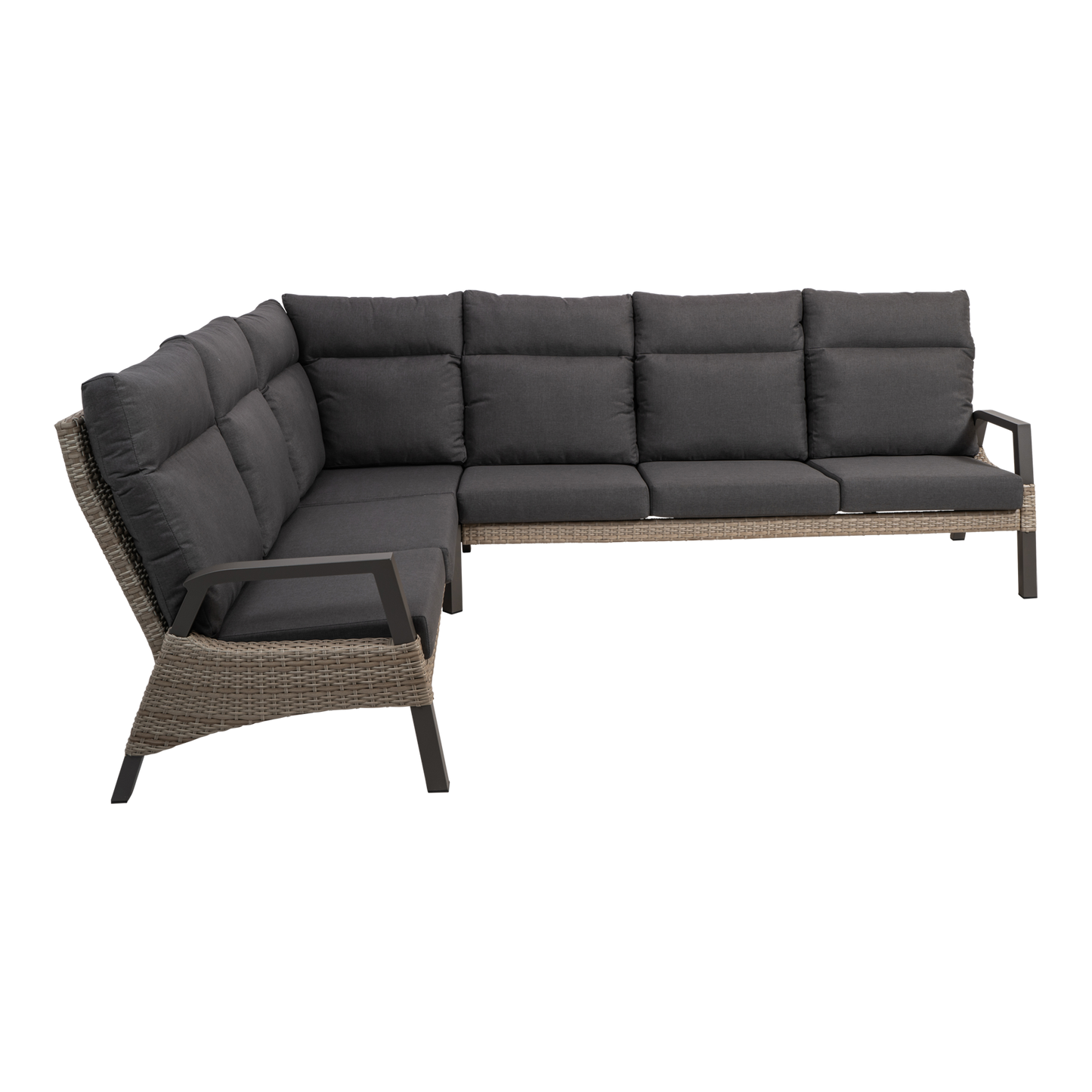 Lounge hoekset Treviso | Taupe Wicker