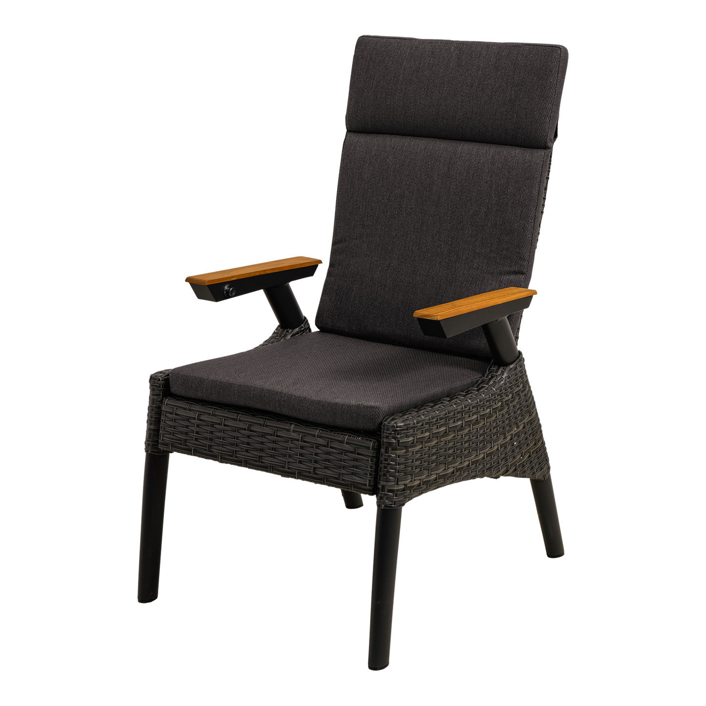 Tuinstoel Florence | Zwart Wicker