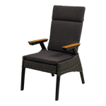 Tuinstoel Florence | Zwart Wicker