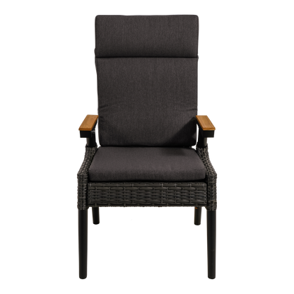 Tuinstoel Florence | Zwart Wicker