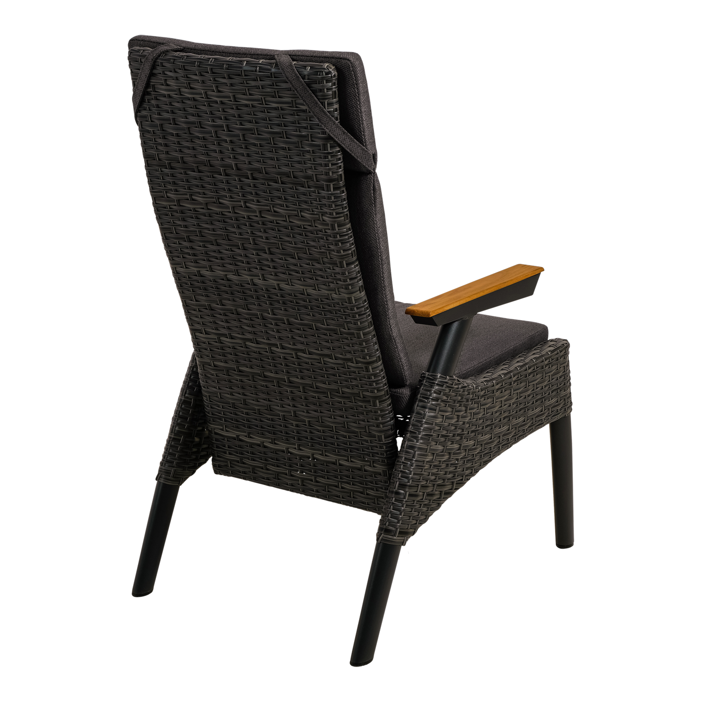 Tuinstoel Florence | Zwart Wicker