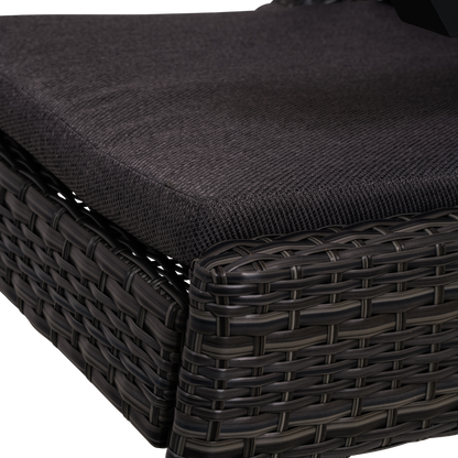 Tuinstoel Florence | Zwart Wicker