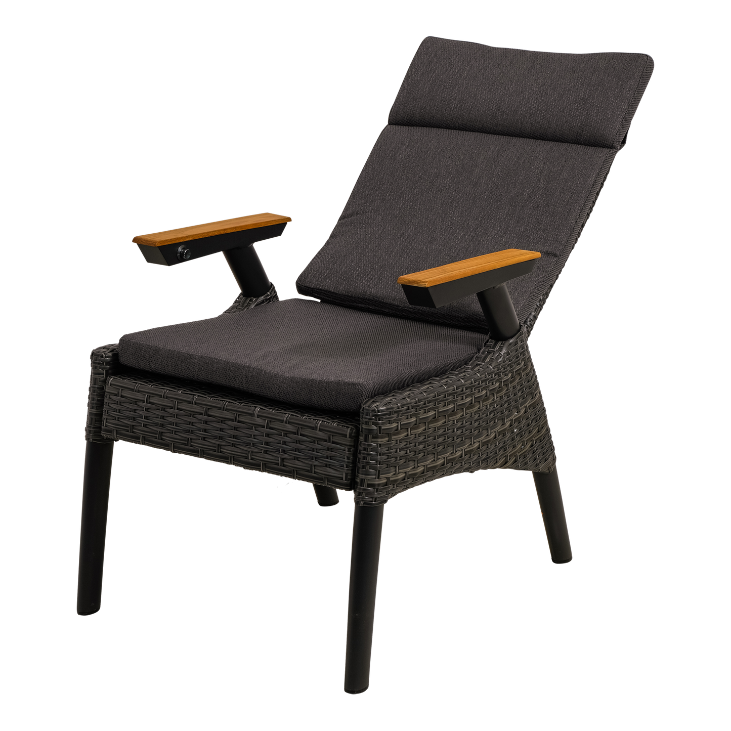 Tuinstoel Florence | Zwart Wicker