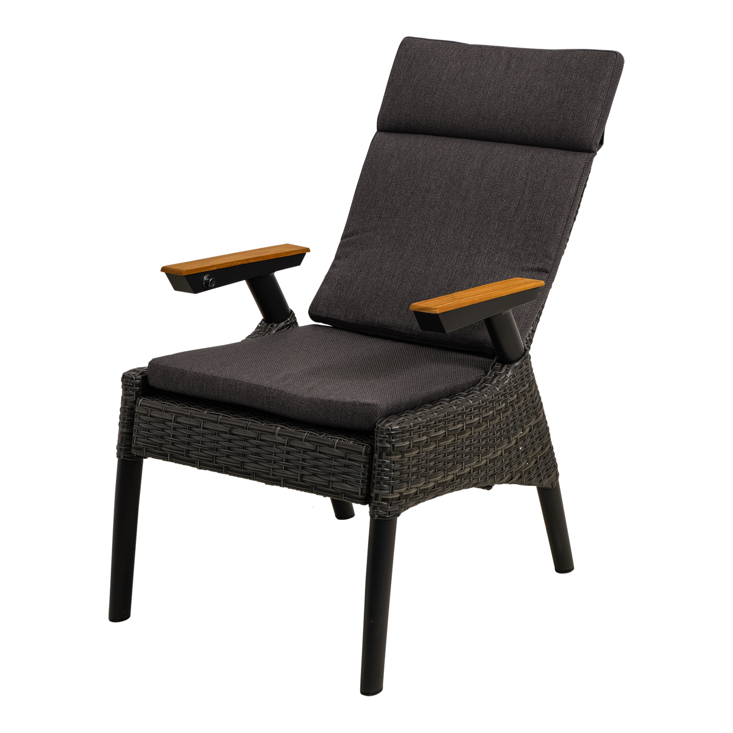 Tuinstoel Florence | Zwart Wicker