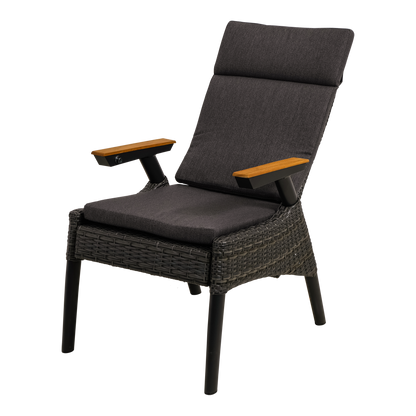 Tuinstoel Florence | Zwart Wicker