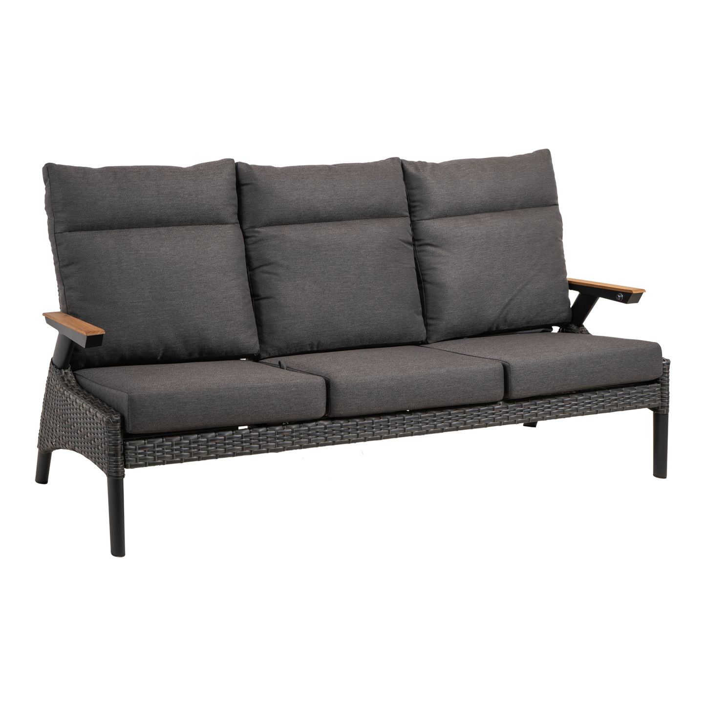 Loungebank Florence | Antraciet Wicker