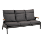 Loungebank Florence | Antraciet Wicker