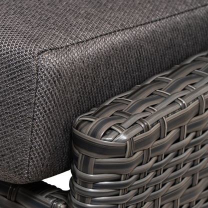 Loungebank Florence | Antraciet Wicker