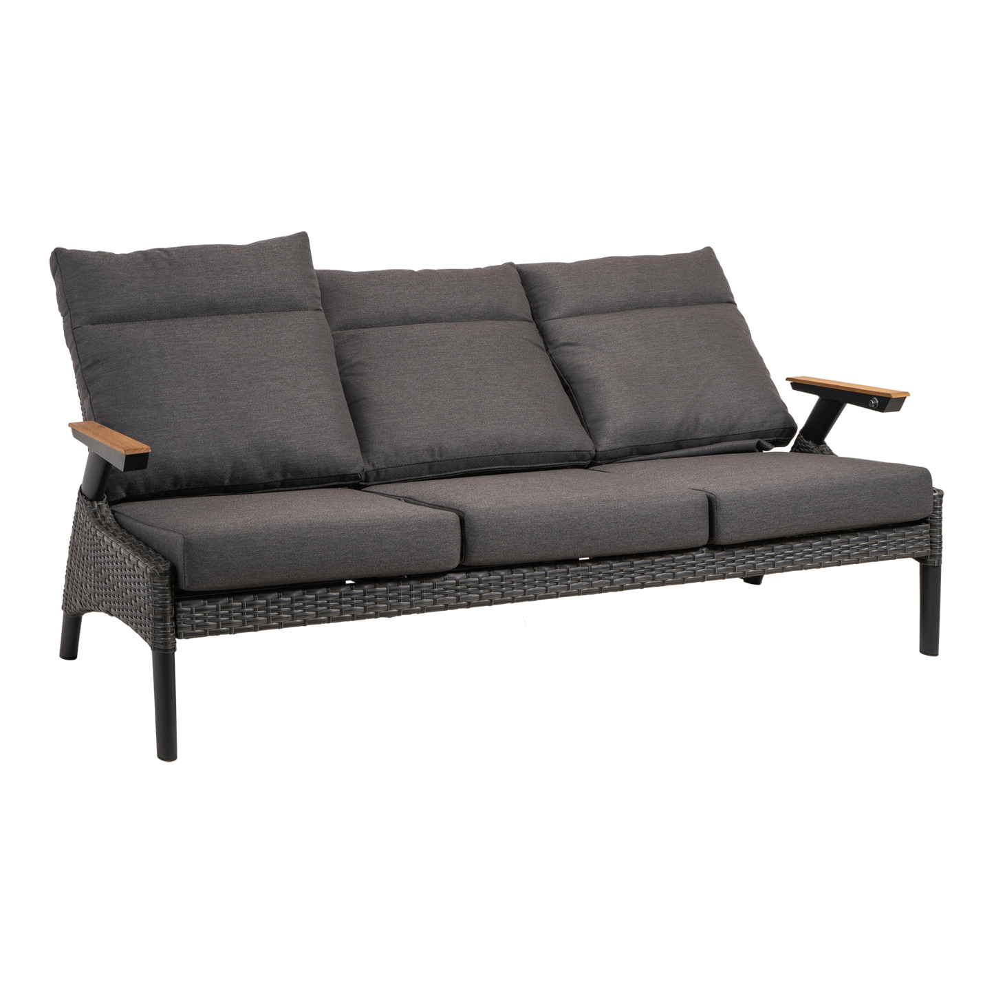 Loungebank Florence | Antraciet Wicker