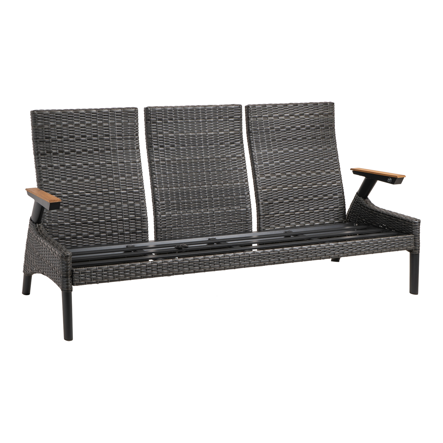 Loungebank Florence | Antraciet Wicker