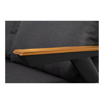 Lounge hoekset Florence | Grijs Wicker