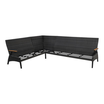 Lounge hoekset Florence | Grijs Wicker