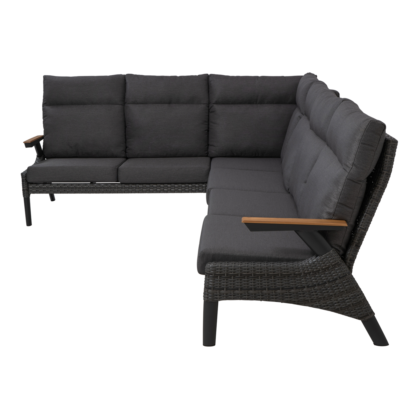 Lounge hoekset Florence | Grijs Wicker