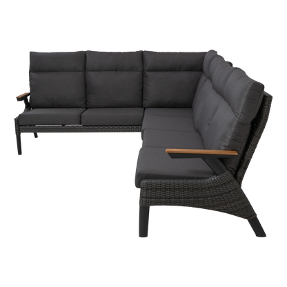 Lounge hoekset Florence | Grijs Wicker