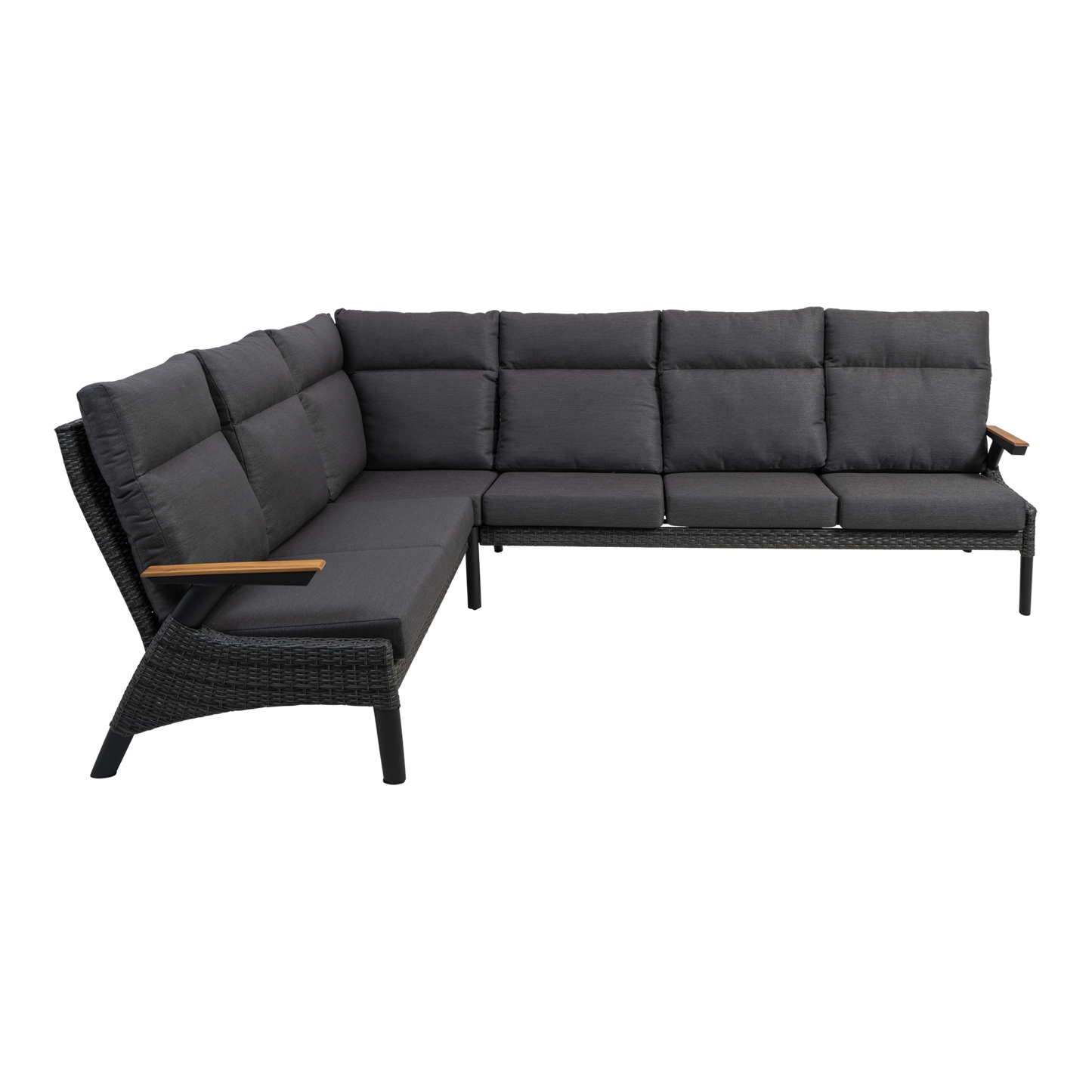 Lounge hoekset Florence | Grijs Wicker