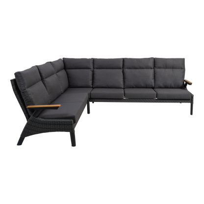 Lounge hoekset Florence | Grijs Wicker