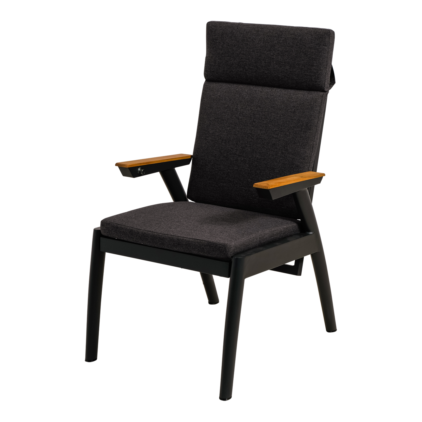 Tuinstoel Florence | Zwart Aluminium