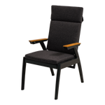 Tuinstoel Florence | Zwart Aluminium