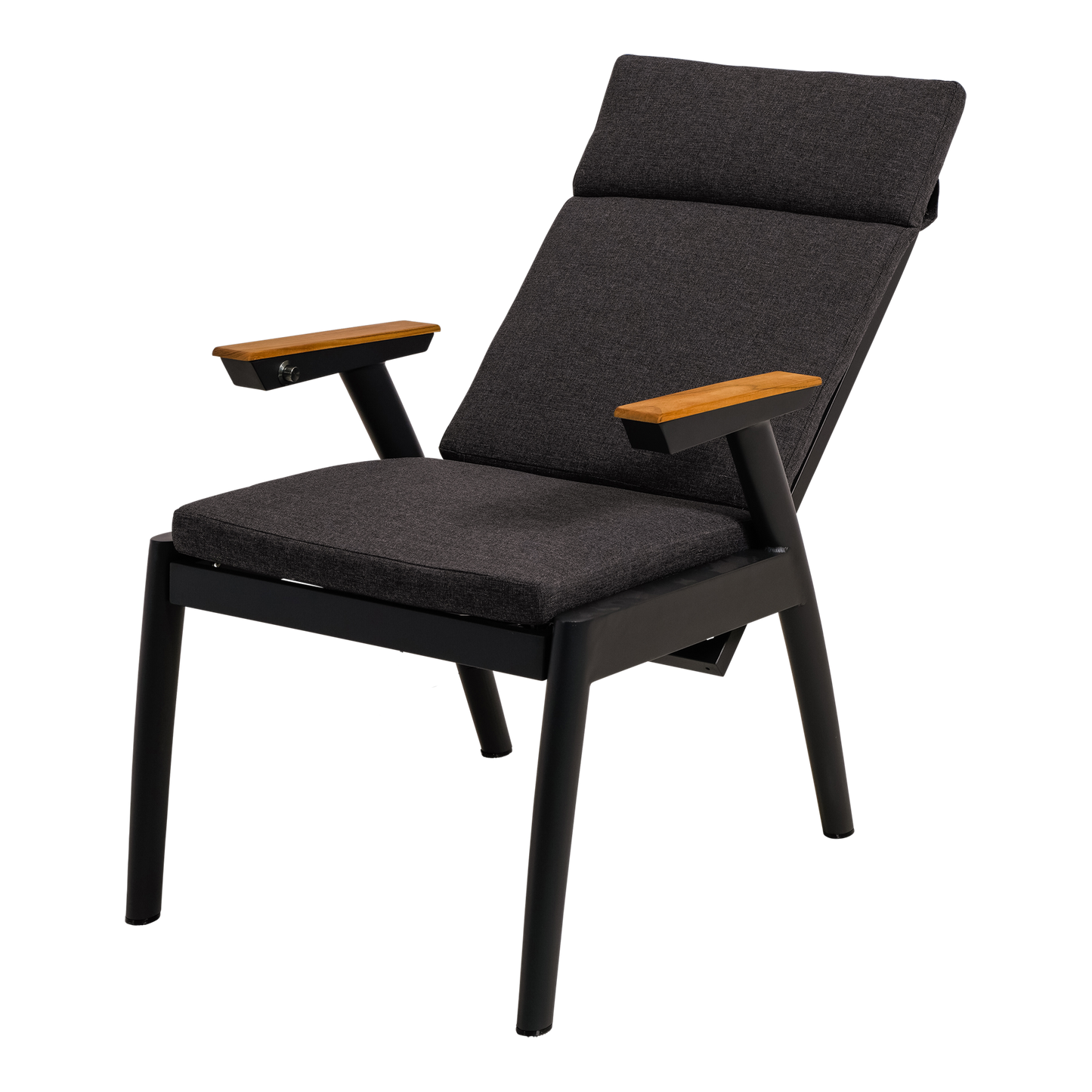 Tuinstoel Florence | Zwart Aluminium