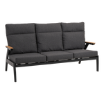 Loungebank Florence | Antraciet Aluminium