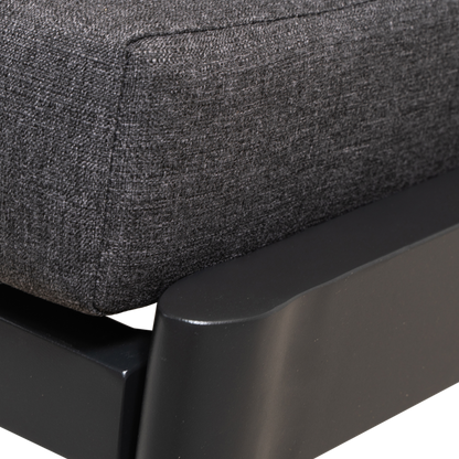 Loungebank Florence | Antraciet Aluminium