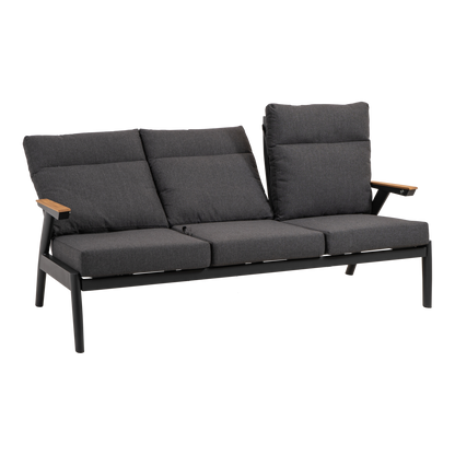 Loungebank Florence | Antraciet Aluminium