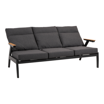 Loungebank Florence | Antraciet Aluminium