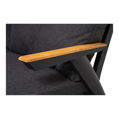 Lounge hoekset Florence | Grijs Aluminium