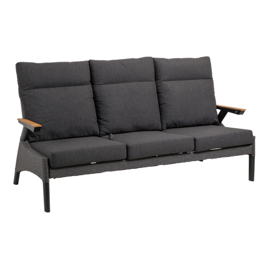 Loungebank Florence | Antraciet Textiel