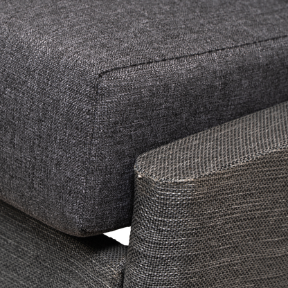 Loungebank Florence | Antraciet Textiel