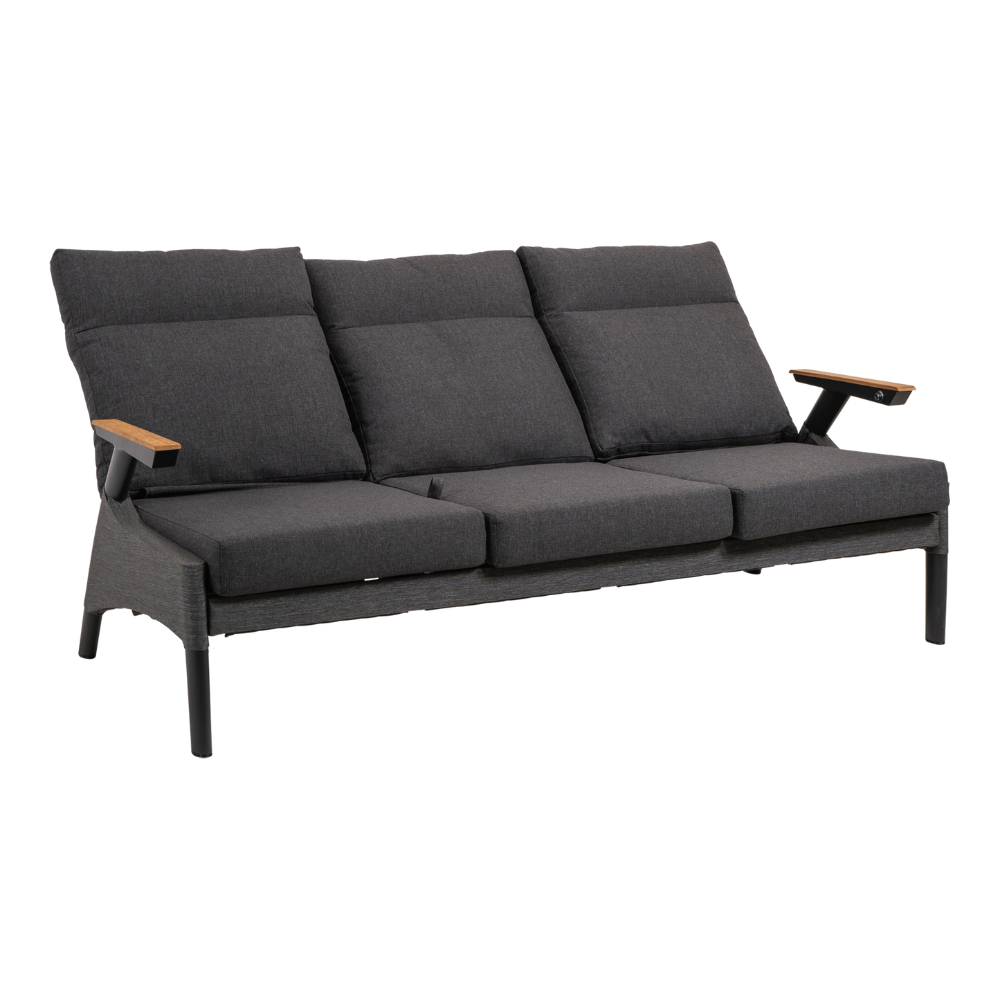 Loungebank Florence | Antraciet Textiel