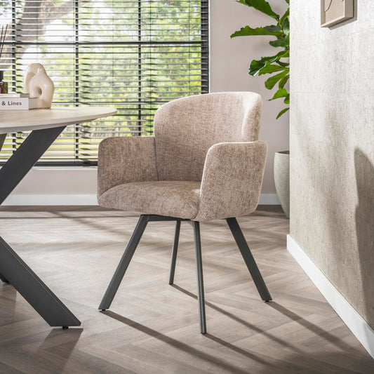 Eetkamerstoel Aris | Stof Hoven Zand