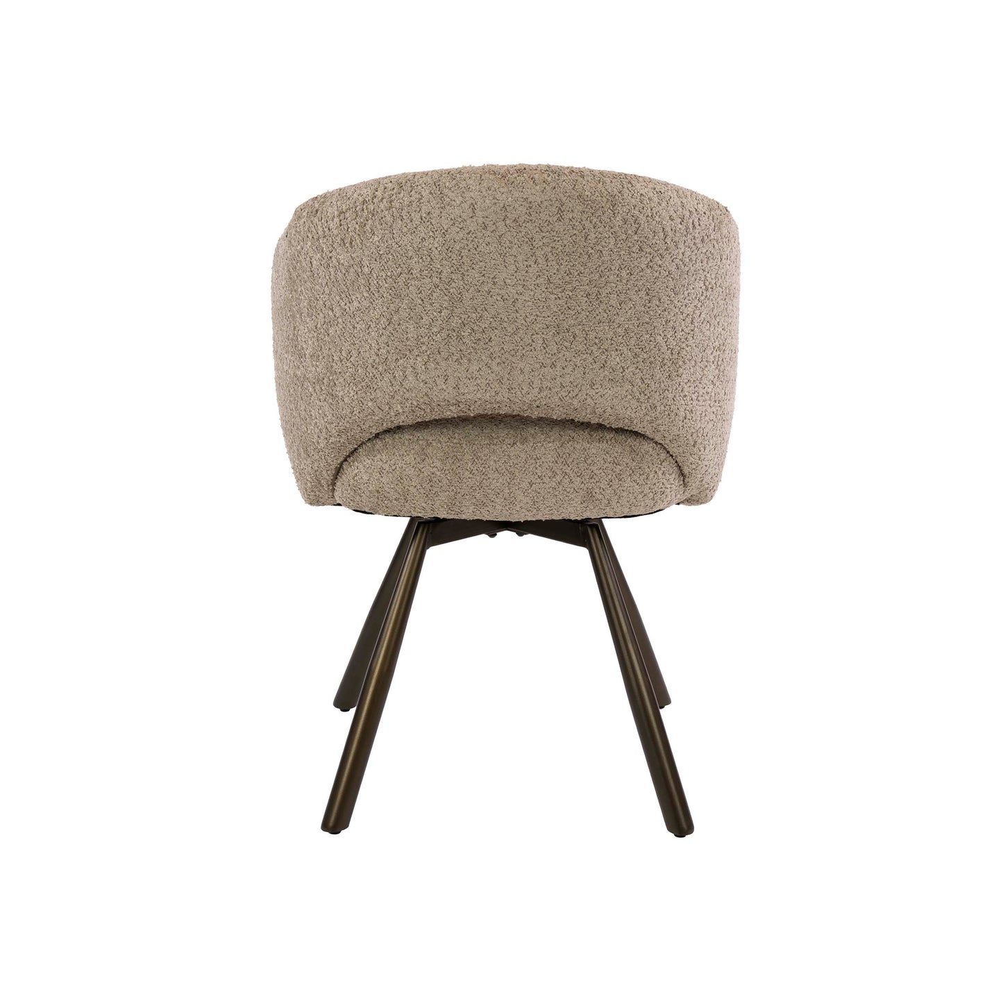 Eetkamerstoel Salon | Stof Bouclé | Bruin