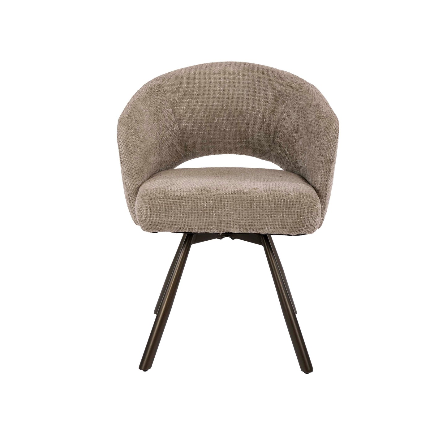 Eetkamerstoel Salon | Stof | Bruin