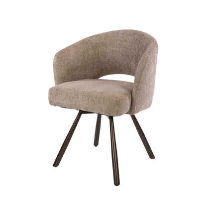 Eetkamerstoel Salon | Stof | Bruin
