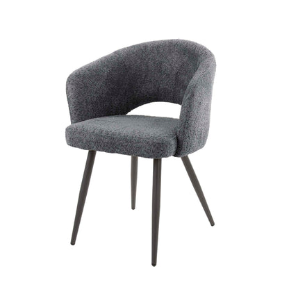 Eetkamerstoel Salem | Grijs Bouclé