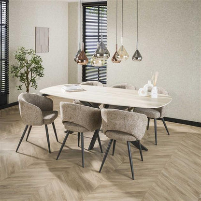 Eetkamerstoel Salon | Beige Stof