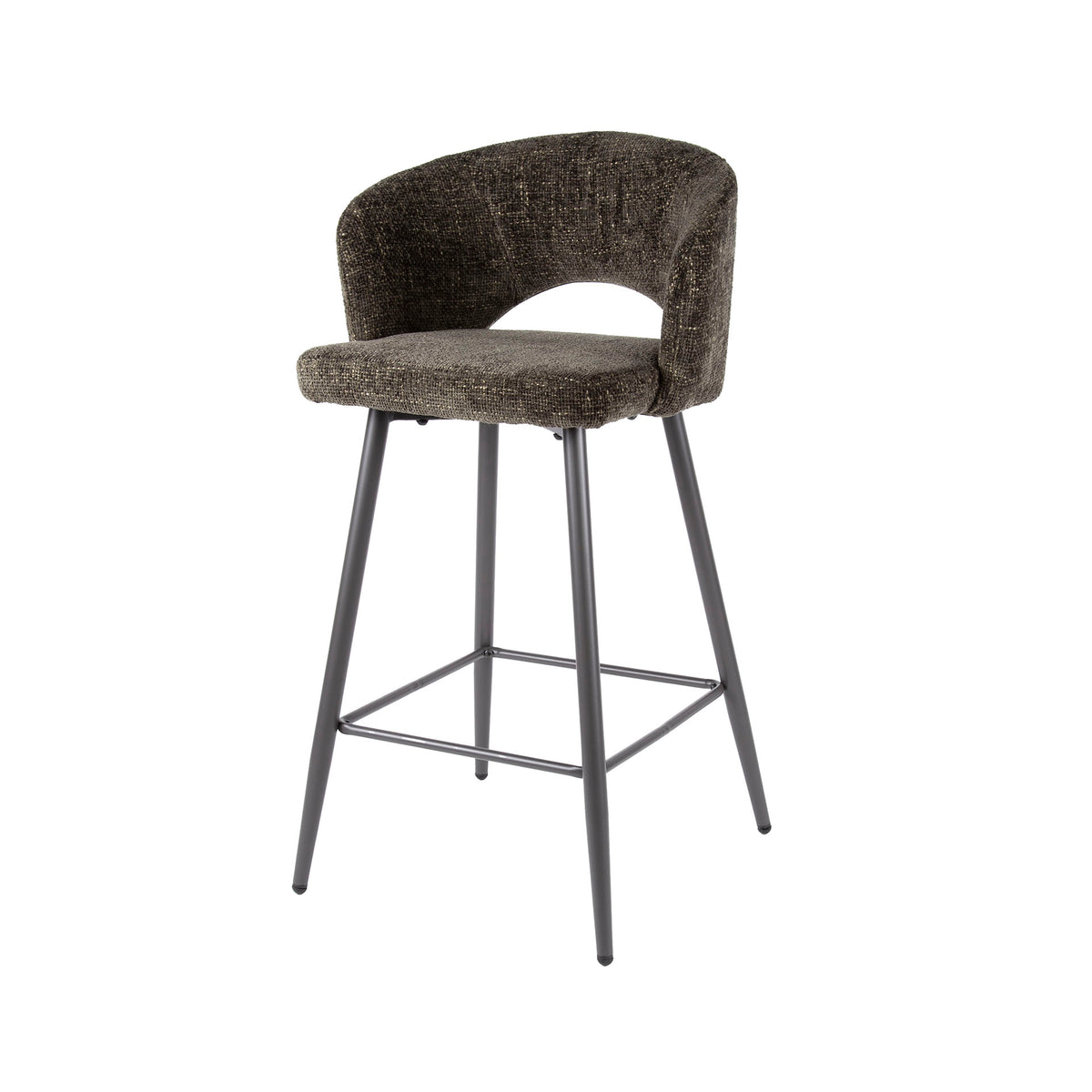 Barstoel Salon | Bruin Stof