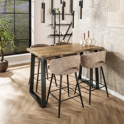 Barkruk Salon | Beige Stof