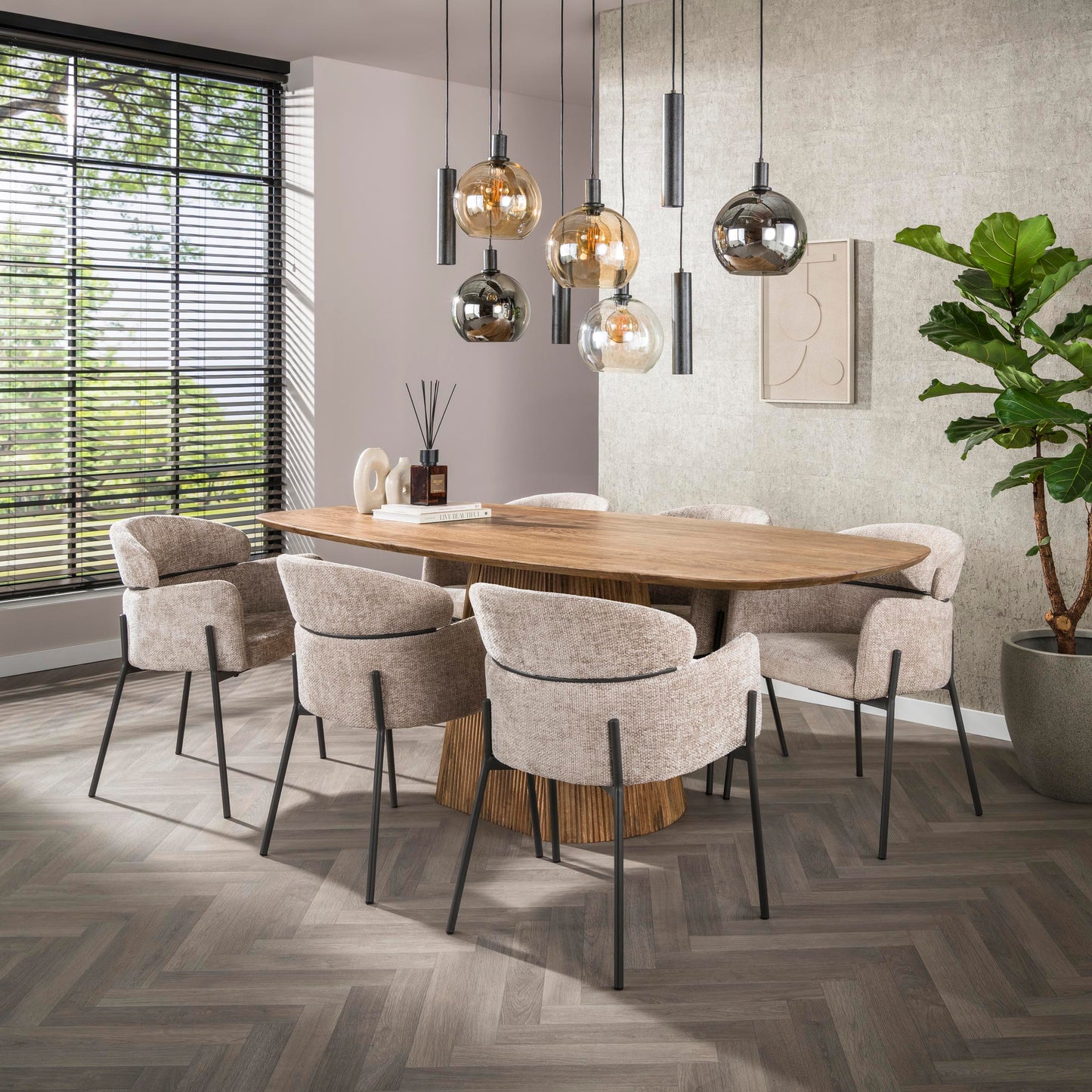 Eetkamerstoel Gira | Zand Stof