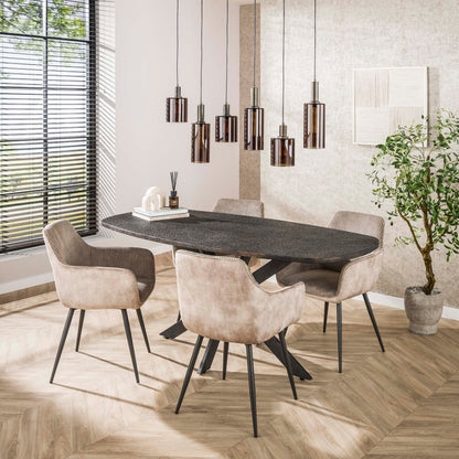 Eetkamerstoel Washington | Zand Ribcord