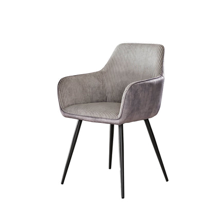 Eetkamerstoel Washington | Zilver Ribcord