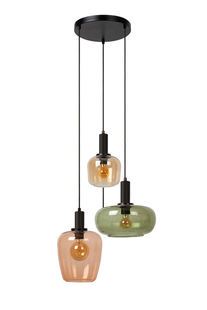 Hanglamp Ilona | Zwart Glas